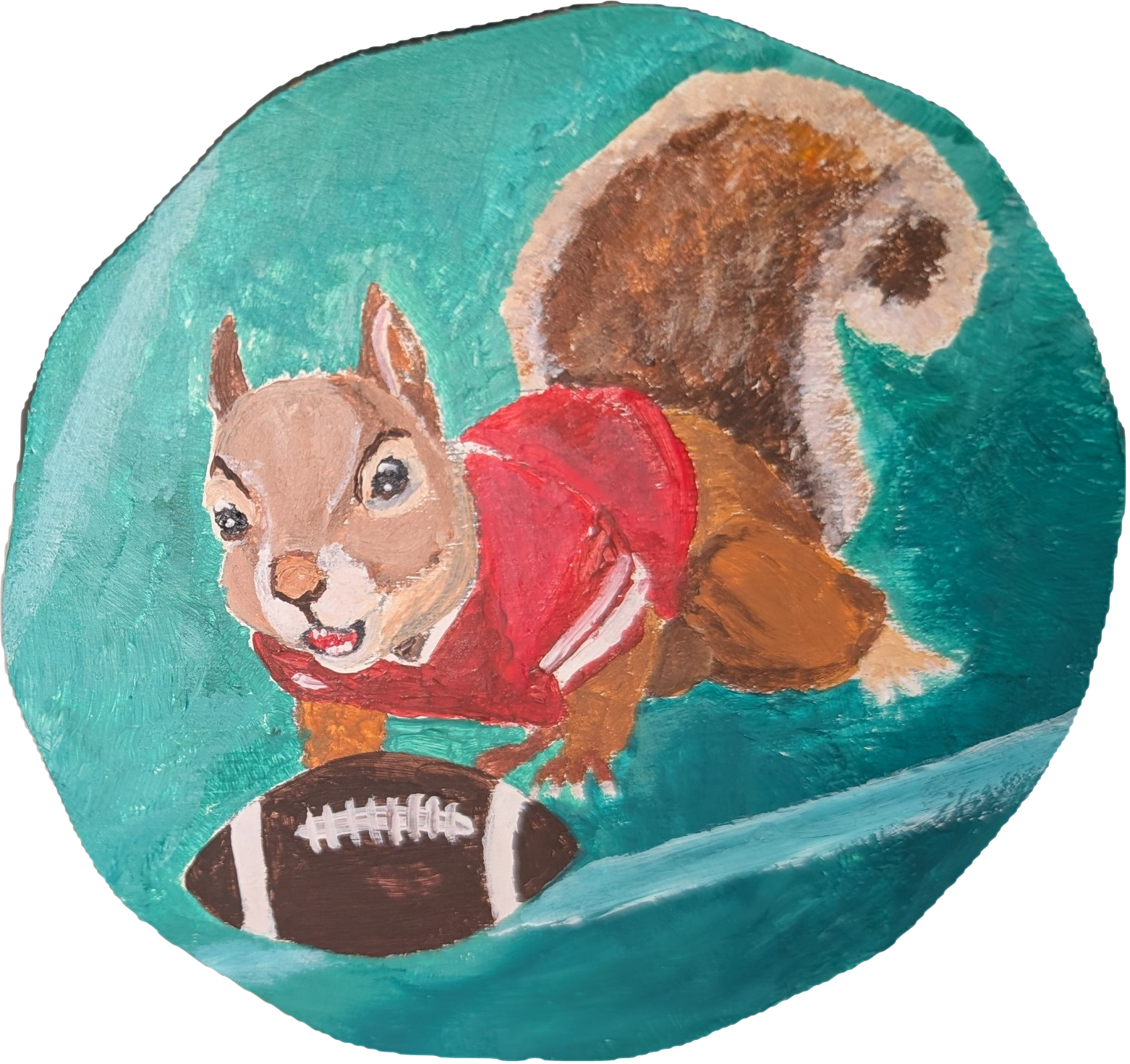 Ole Miss football squirrel block