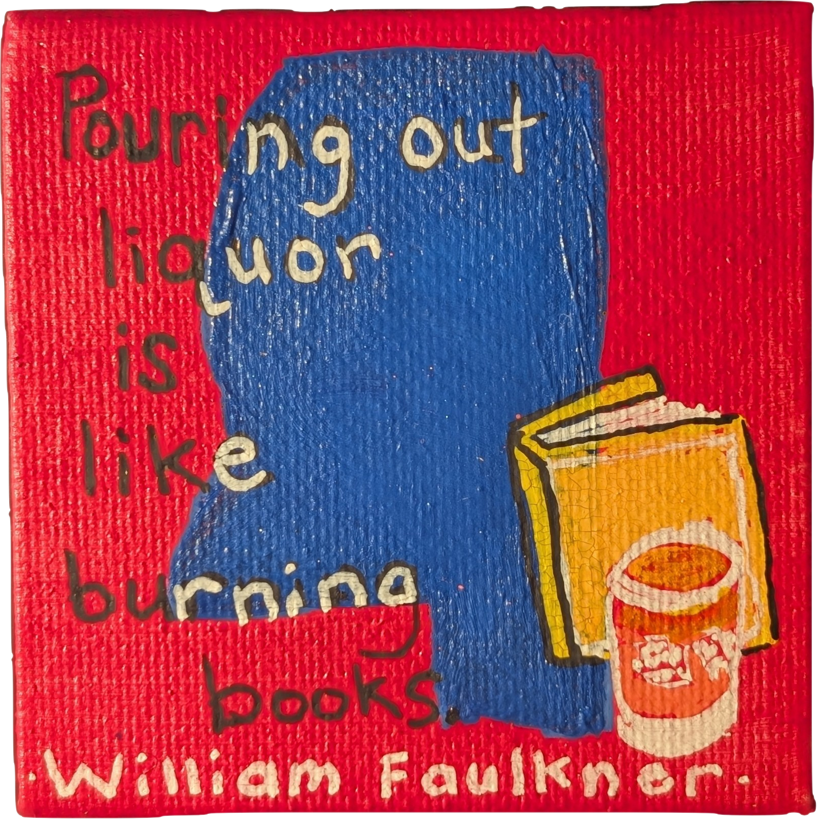 William Faulkner quote magnet