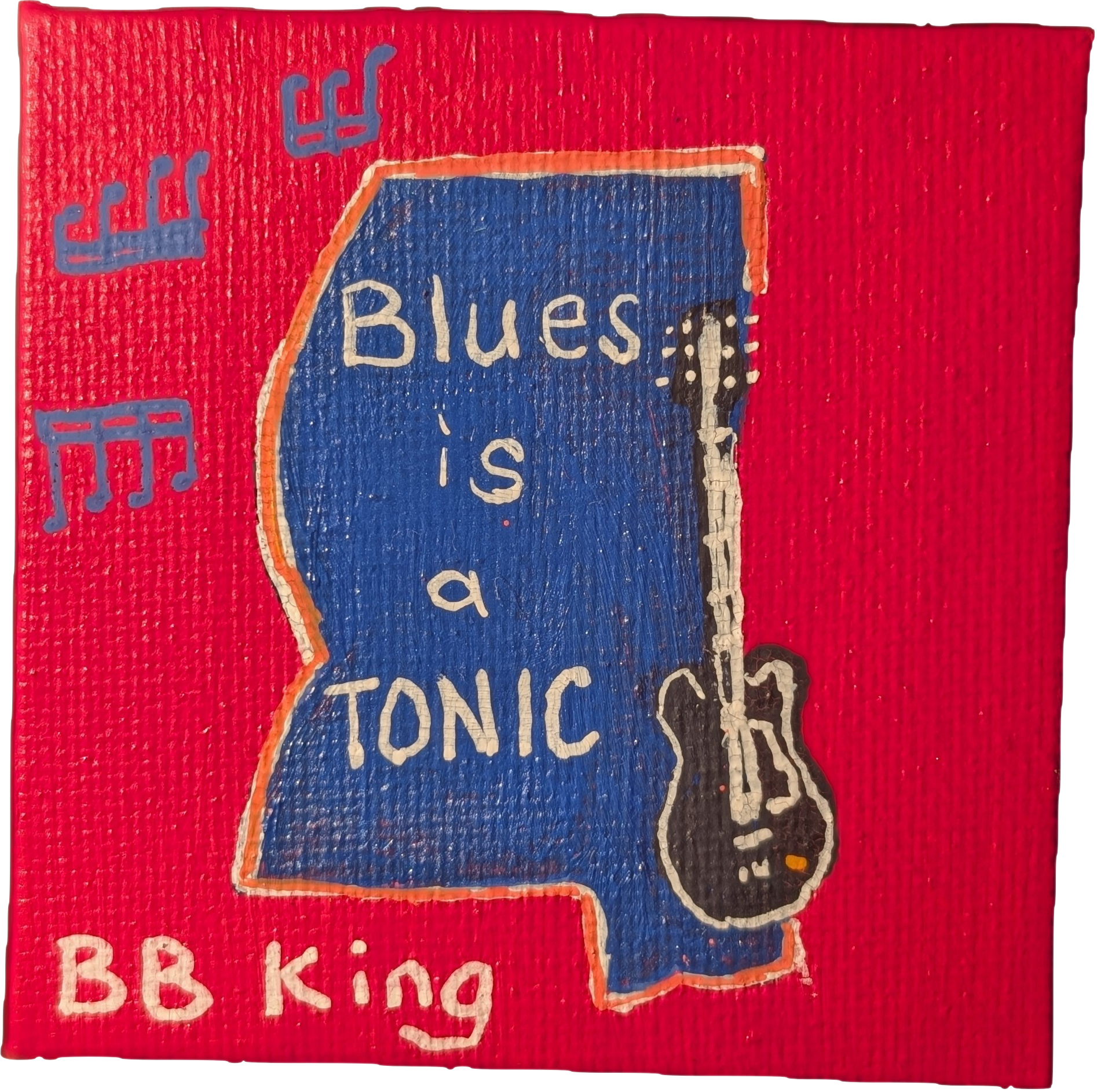 BB King quote magnet