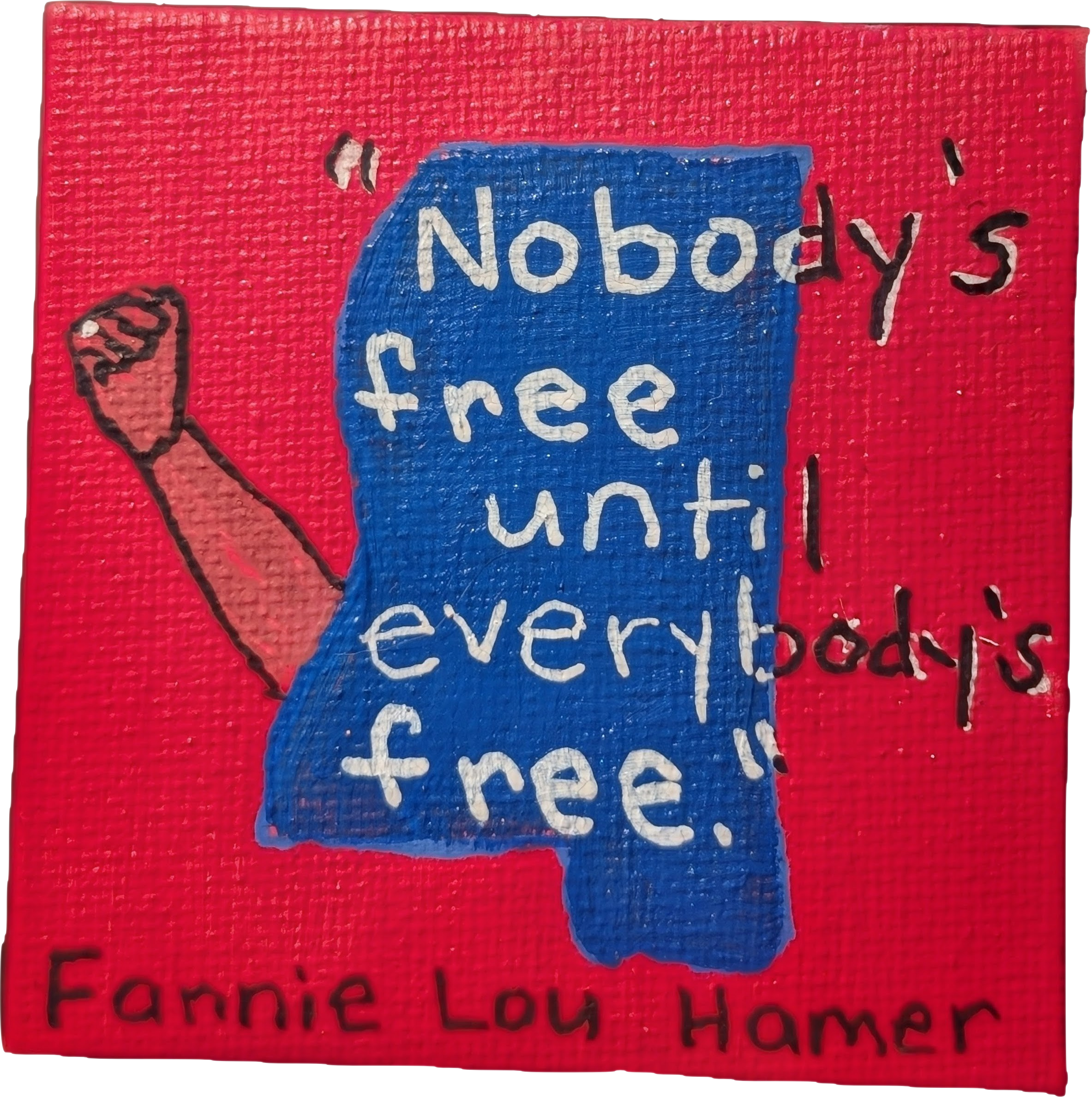 Fannie Lou Hamer quote magnet